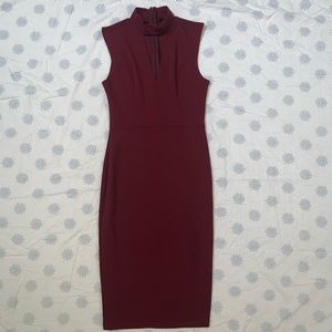 Rue21 burgundy fitted dress